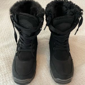 Pajar Canada Waterproof Snow Boots, lace up boots, fur on the top